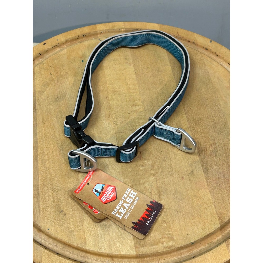 Arcadia Trail Hands-Free Leash Unisex 4ft Blue Hands‎ Free Rope Reflective NEW